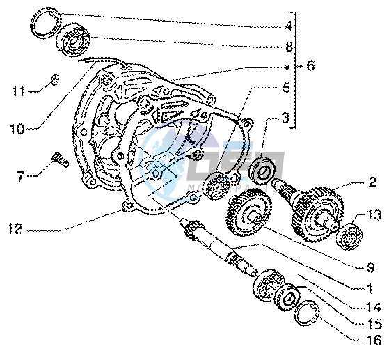 Rear wheel shaft