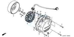 VFR800A9 France - (F / ABS CMF MME) drawing GENERATOR