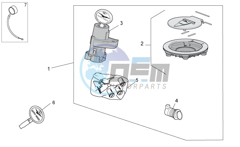 Lock hardware kit