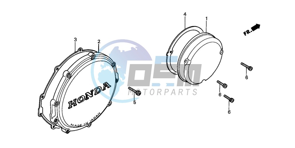 CLUTCH COVER/ RIGHT CRANKCASE COVER