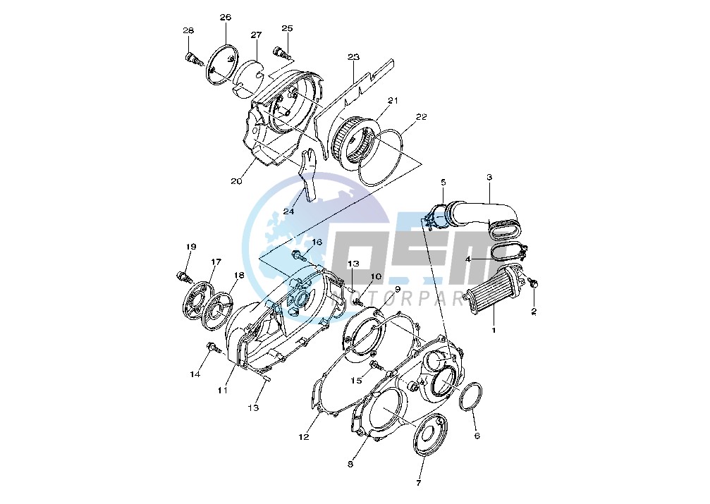 CRANKCASE COVER, RIGHT