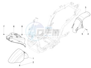 Fly 50 4t 4v drawing Wheel housing - Mudguard