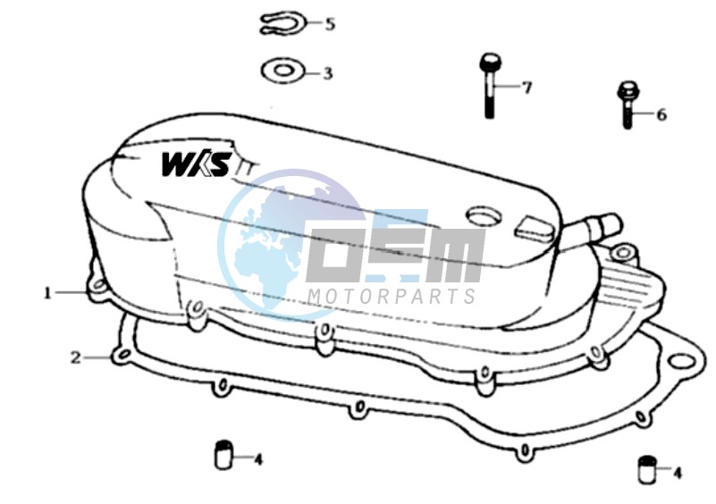 CRANKCASE COVER LEFT