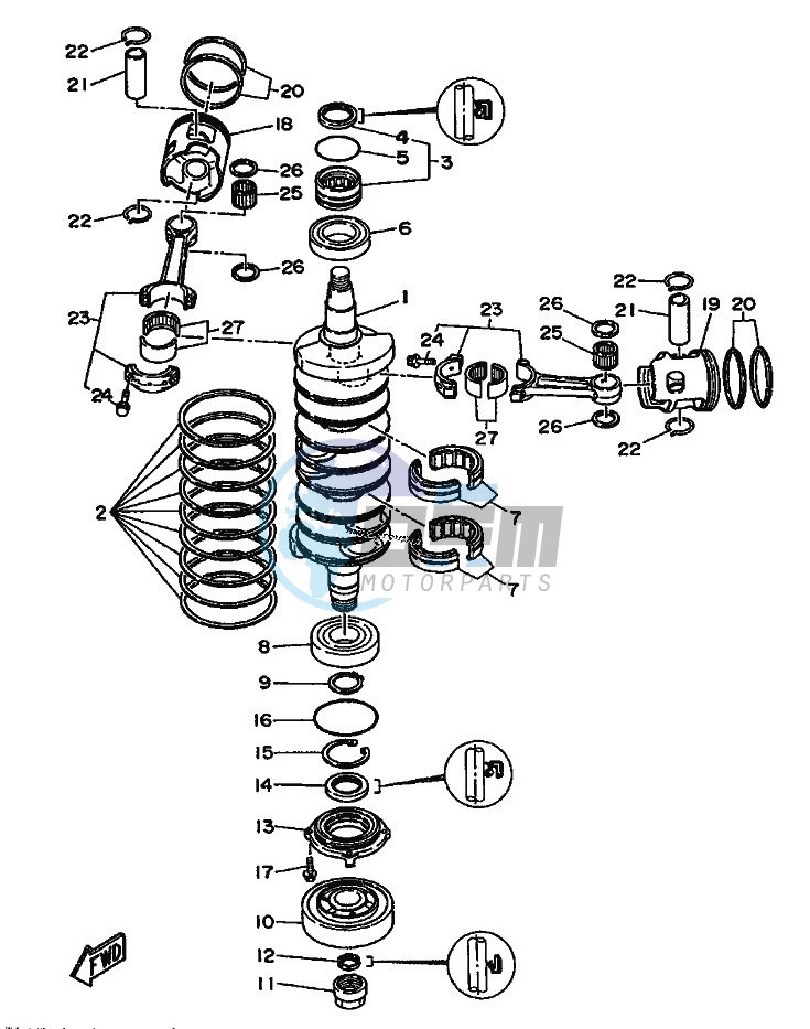 CRANKSHAFT--PISTON