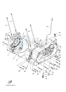 YFM300 RAPTOR 300 (1SC6 1SC7 1SC5) drawing CRANKCASE