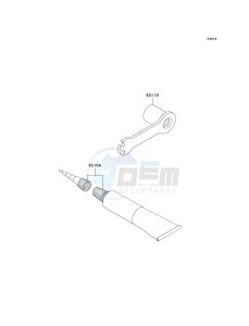 KX 85 A [KX85 MONSTER ENERGY] (A6F - A9FA) A9FA drawing OWNERS TOOLS