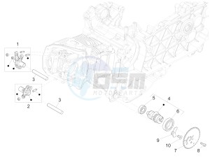 Primavera 125 4T 3V iGET ABS (EMEA) drawing Rocking levers support unit