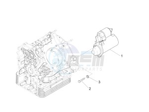 California 1400 Corazzieri 1380 drawing Starter / Electric starter