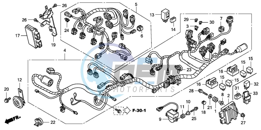 WIRE HARNESS (CBF600S8/SA8/N8/NA8)