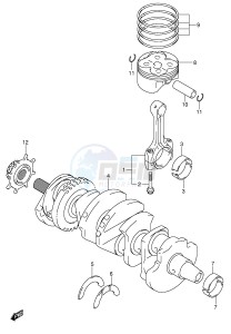 GSX-R600 (E2) drawing CRANKSHAFT