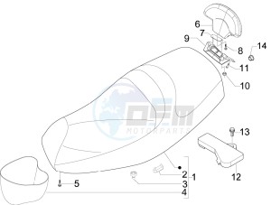 MP3 400 ie mic (USA) USA drawing Saddle seats - Tool roll