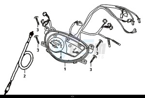 X'PRO 50 (25 Km/h) (AE05W9-NL) (E4) (L8-M1) drawing SPEEDOMETER