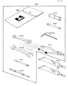 ZX 1000 B [NINJA ZX-10] (B1-B2) [NINJA ZX-10] drawing OWNERS TOOLS