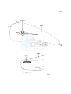 VN 1600 A [VULCAN 1600 CLASSIC] (A6F-A8FA) A7F drawing DECALS-- EBONY- --- A7F- --- CA,US- -