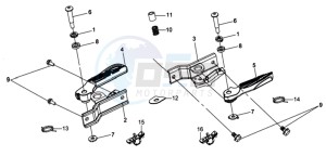 CITYCOM 300 EFI drawing FOOT REST L / R