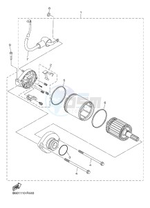 YZF-R1M 998 R4 (2KSE) drawing STARTING MOTOR