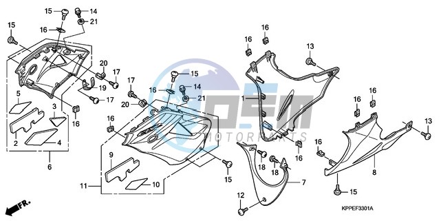 UNDER COWL (CBR125RW7/RW9/RWA)