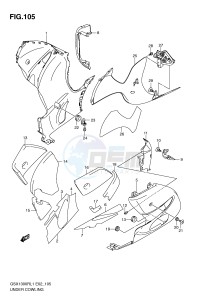 GSX1300R (E2) Hayabusa drawing UNDER COWLING