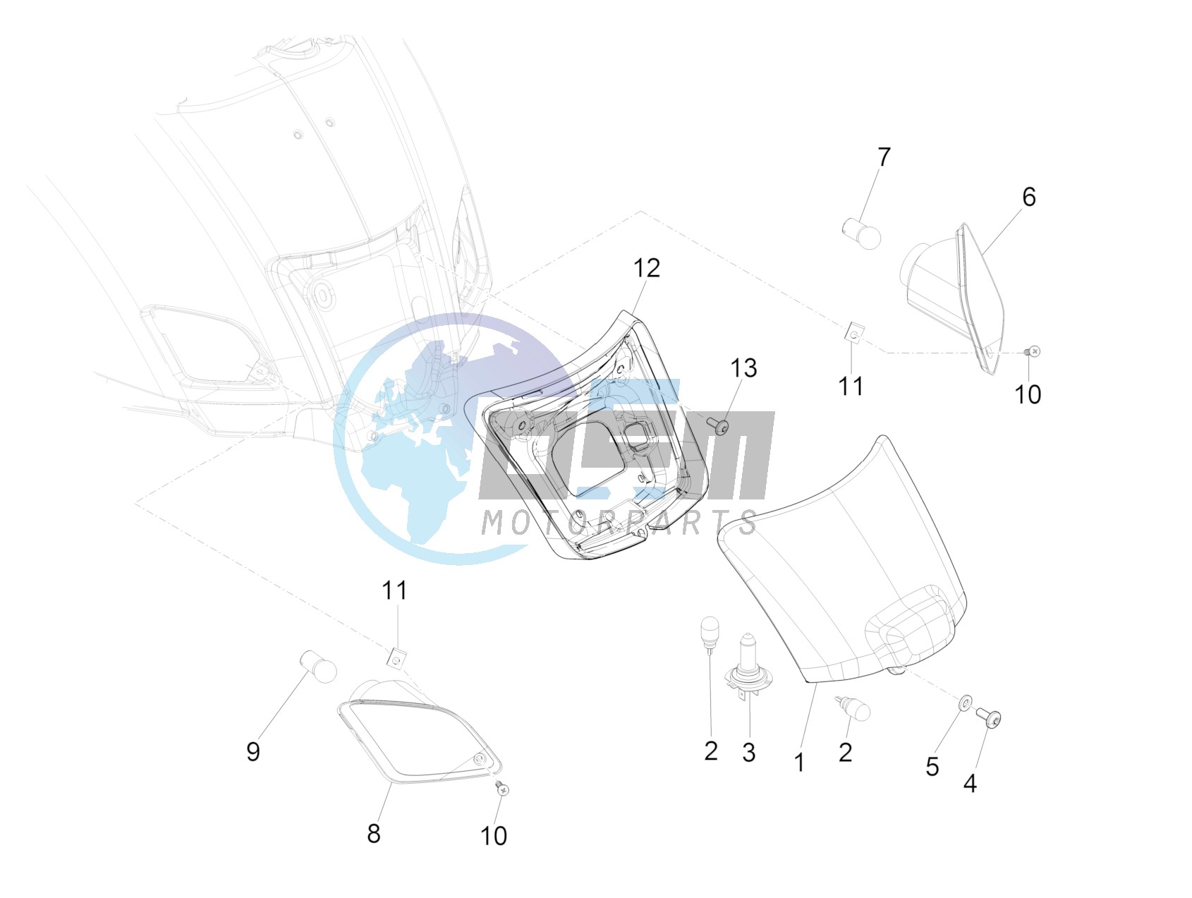 Rear headlamps - Turn signal lamps