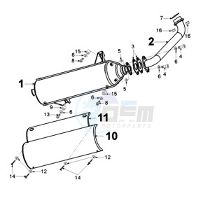 ELY 125DN EU drawing EXHAUST