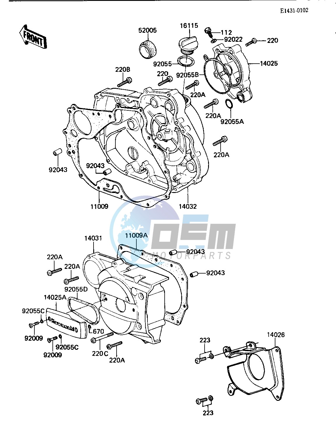 ENGINE COVERS -- 84 KLT200-C2- -