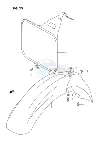 RM250 (E2) drawing FRONT FENDER