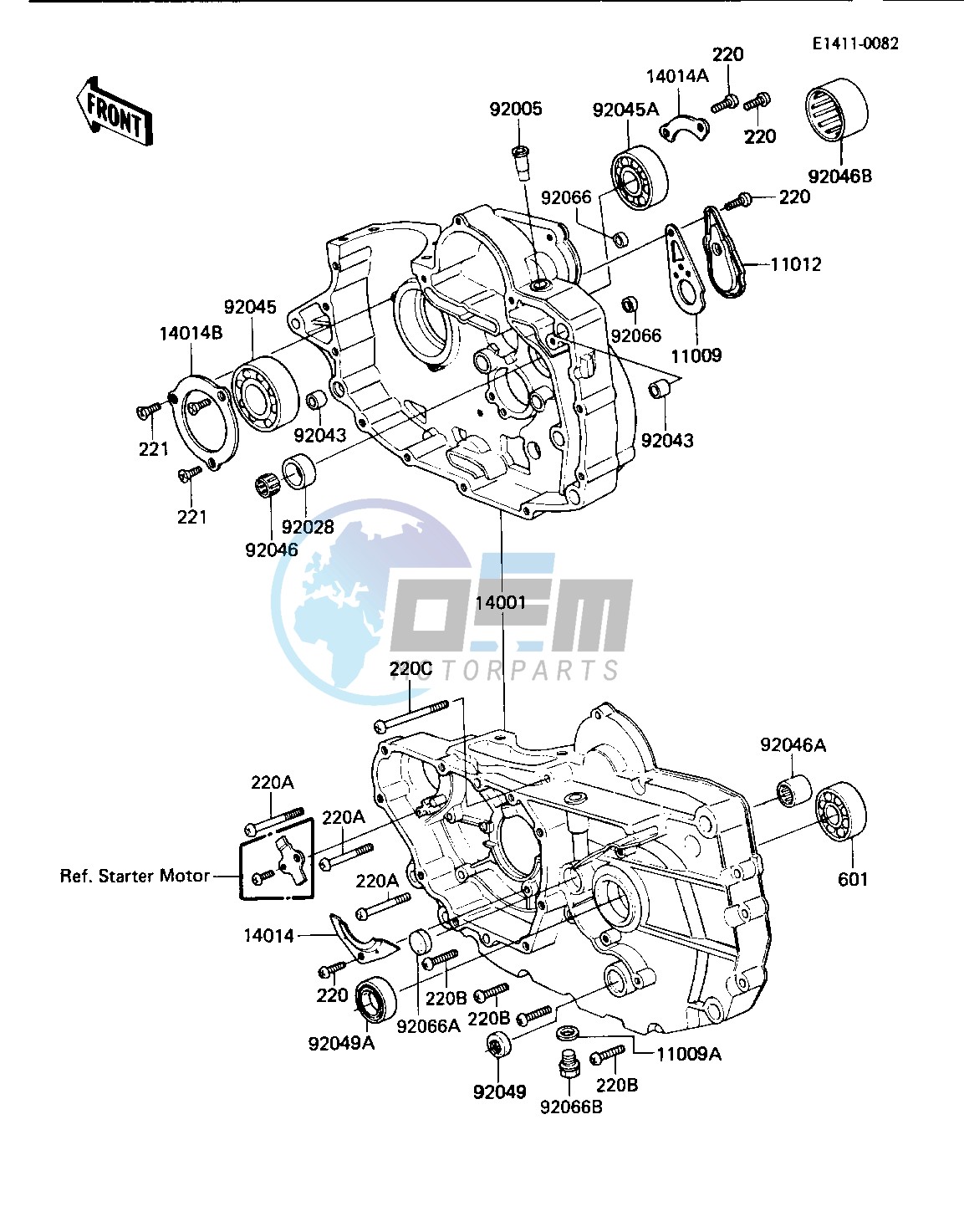 CRANKCASE -- 84 KLT200-C2- -