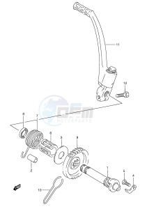 RGV250 (E24) drawing KICK STARTER