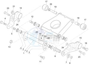 MP3 500 SPORT BUSINESS ABS E3-E4 (NAFTA)2 drawing Swinging arm