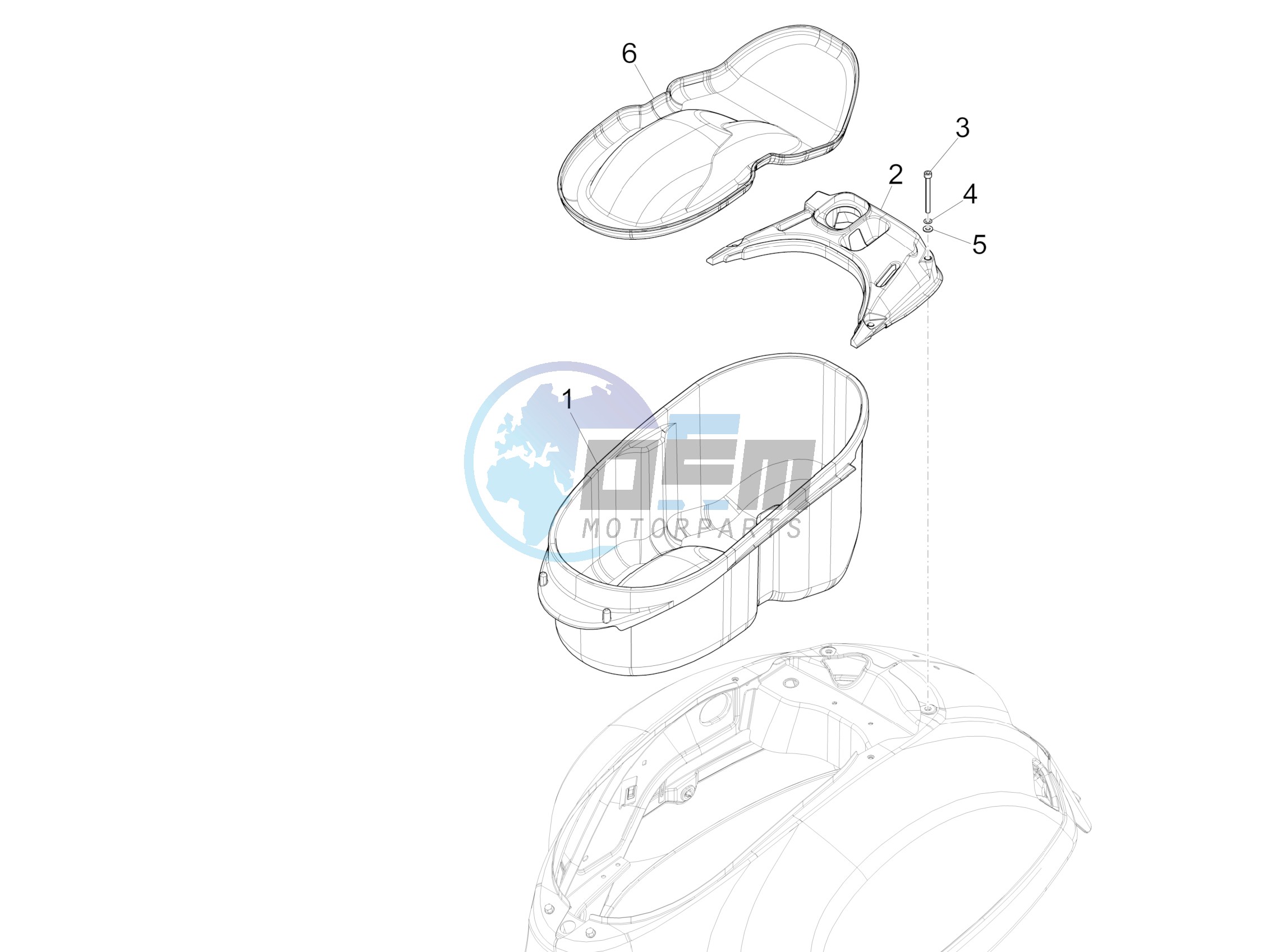 Helmet housing - Undersaddle