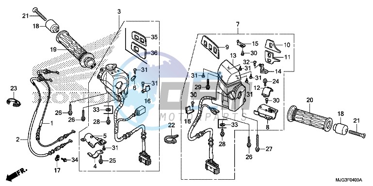 HANDLE SWITCH (GL1800B 2GS/E/ED/F/RU)