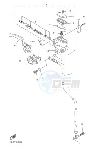 YZ250FX (B292 B293 B294 B294 B295) drawing FRONT MASTER CYLINDER