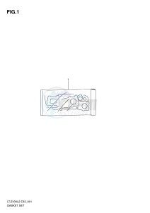 LT-Z400 (E33) drawing GASKET SET