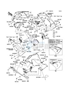 NINJA ZX-10R ZX1000D6F FR GB XX (EU ME A(FRICA) drawing Cowling Lowers