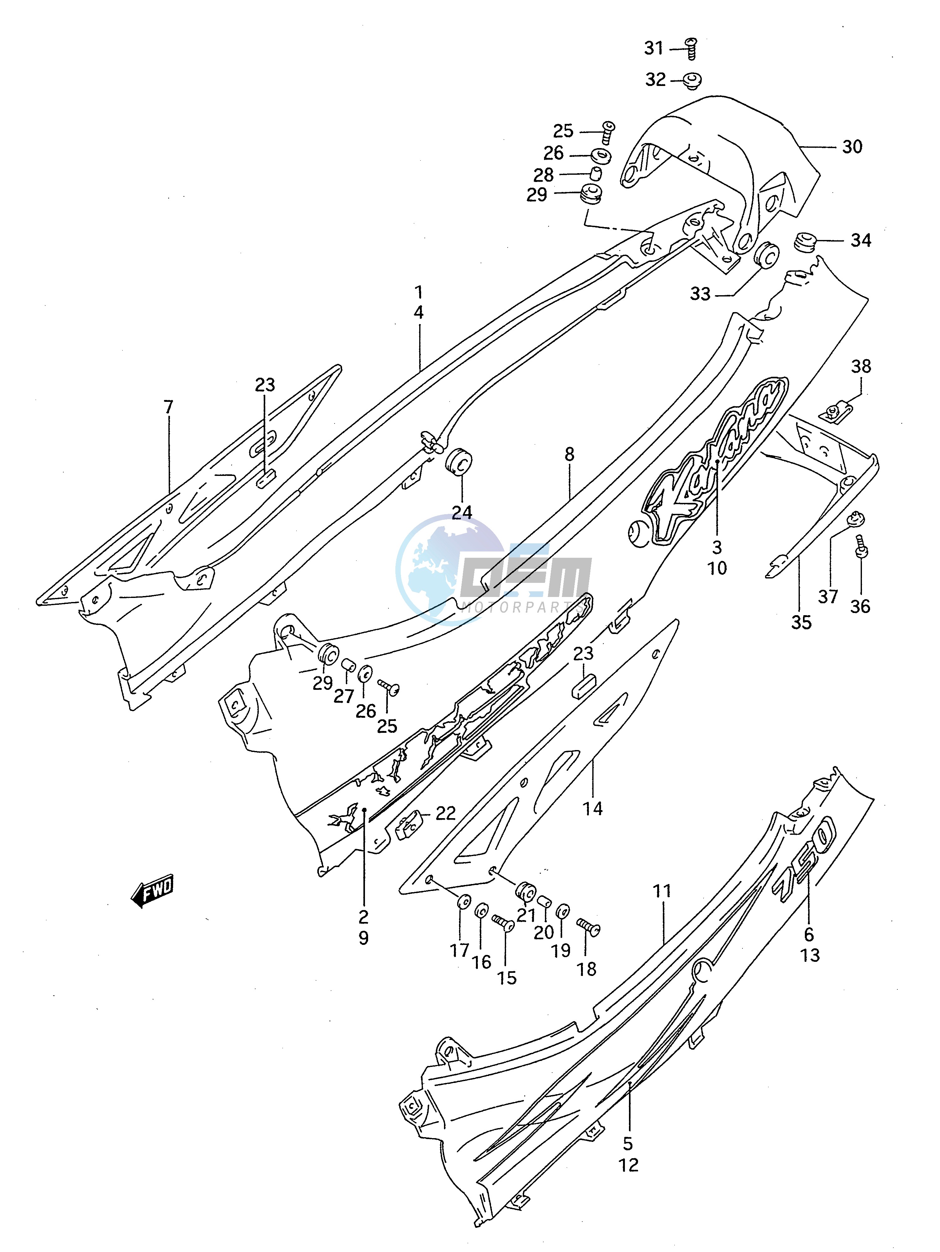 FRAME COVER (MODEL S T)