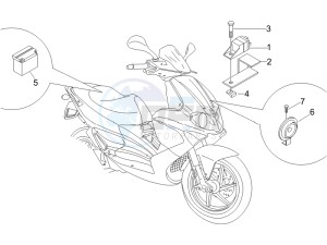 Runner 125 VX 4t SC e3 drawing Remote control switches - Battery - Horn