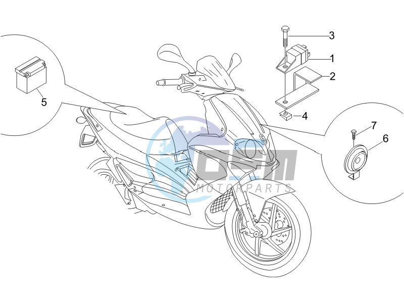 Remote control switches - Battery - Horn