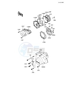 KZ 1100 L [LTD SHAFT] (L1) [LTD SHAFT] drawing ENGINE COVERS