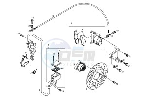 DXR QUAD - 200 cc drawing REAR BRAKE SYSTEM