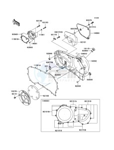 VN1600 MEAN STREAK VN1600B6F GB XX (EU ME A(FRICA) drawing Right Engine Cover(s)