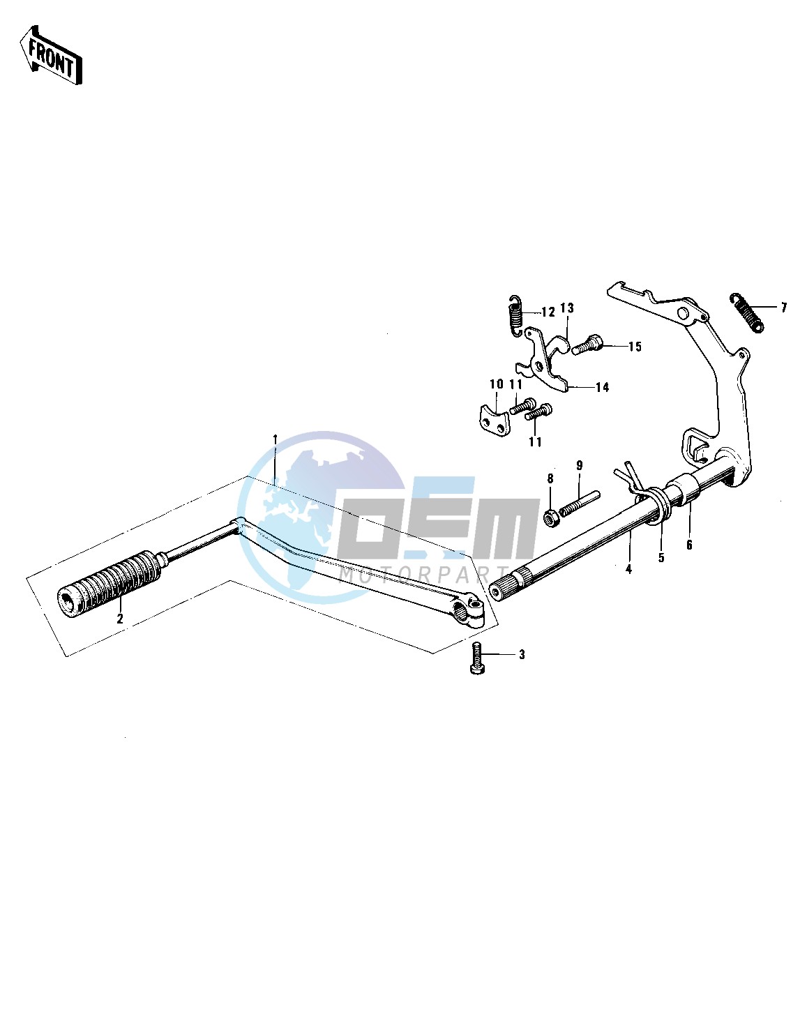 GEAR CHANGE MECHANISM -- 74-75 F7-C_F6-D- -