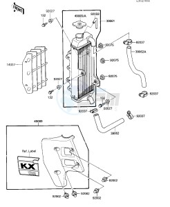 KX 125 F [KX125] (F1) [KX125] drawing RADIATOR