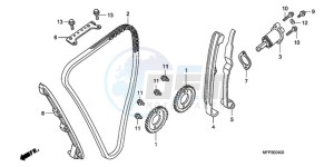 CB1300A9 BR / ABS CO MME - (BR / ABS CO MME) drawing CAM CHAIN/TENSIONER