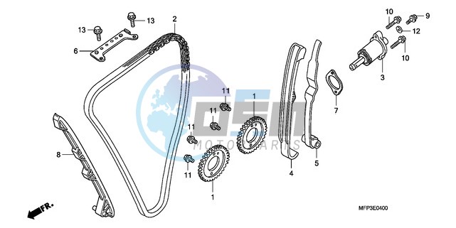 CAM CHAIN/TENSIONER