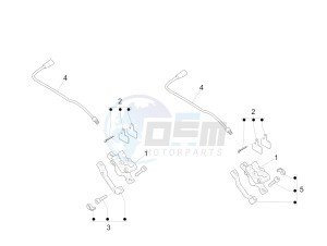 Wi-Bike Mas Mech Active-HSync Active plus-2016-2017 (EMEA) drawing Brakes pipes - Calipers