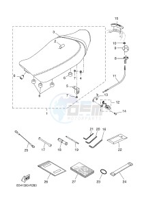 MTM690 XSR700 (B347 B347 B347 B347) drawing SEAT