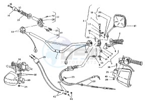 W16 500 drawing HANDLEBAR-CONTROLS