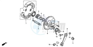 NH80MS drawing FRONT BRAKE PANEL