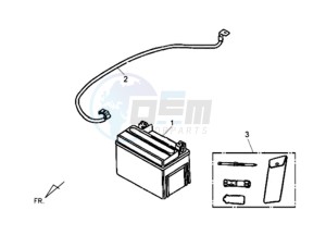 SYMPHONY SR50 drawing BATTERY