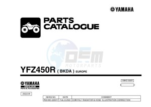 YFZ450R (BKDA) drawing Infopage-1